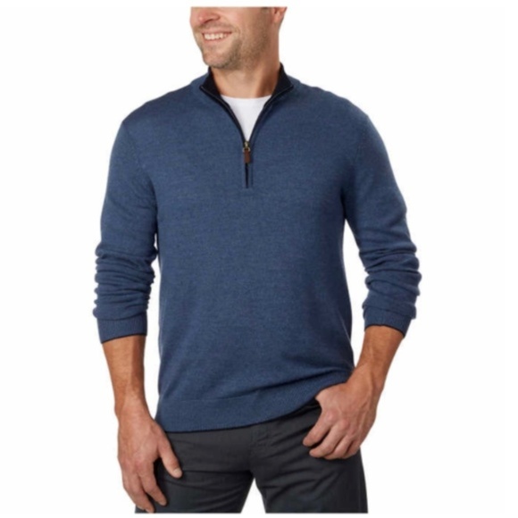 Kirkland Signature Sweaters | Kirkland Mens Extra Merino Wool Zip Sweater 3xl | Poshmark